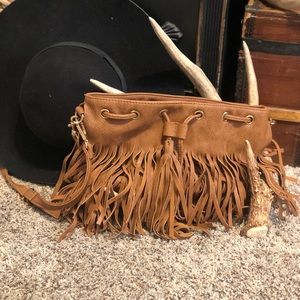 New fringed purse